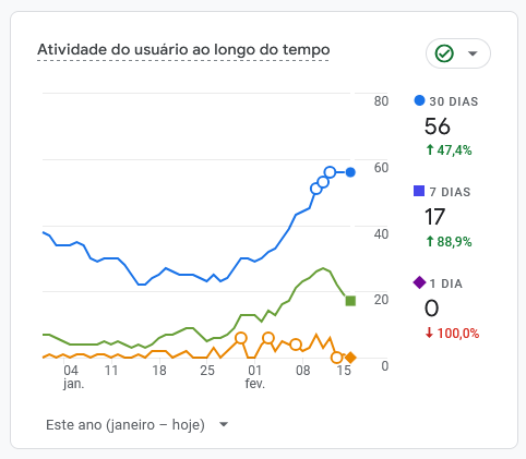 Resultados Google Analytics - Luciano Matos Martelinho de Ouro